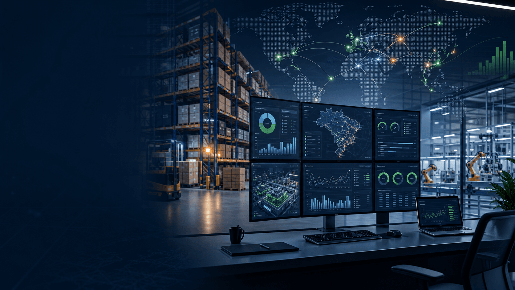 Operacao empresarial integrada com ERP AGR-GI, AGR-WMS, AGR-TMS e BI